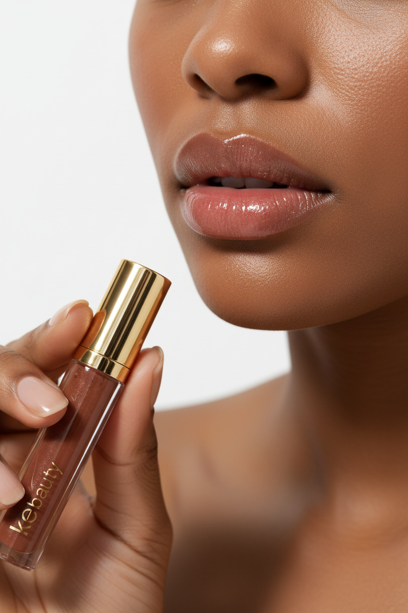 Half Face Holding Lip Gloss